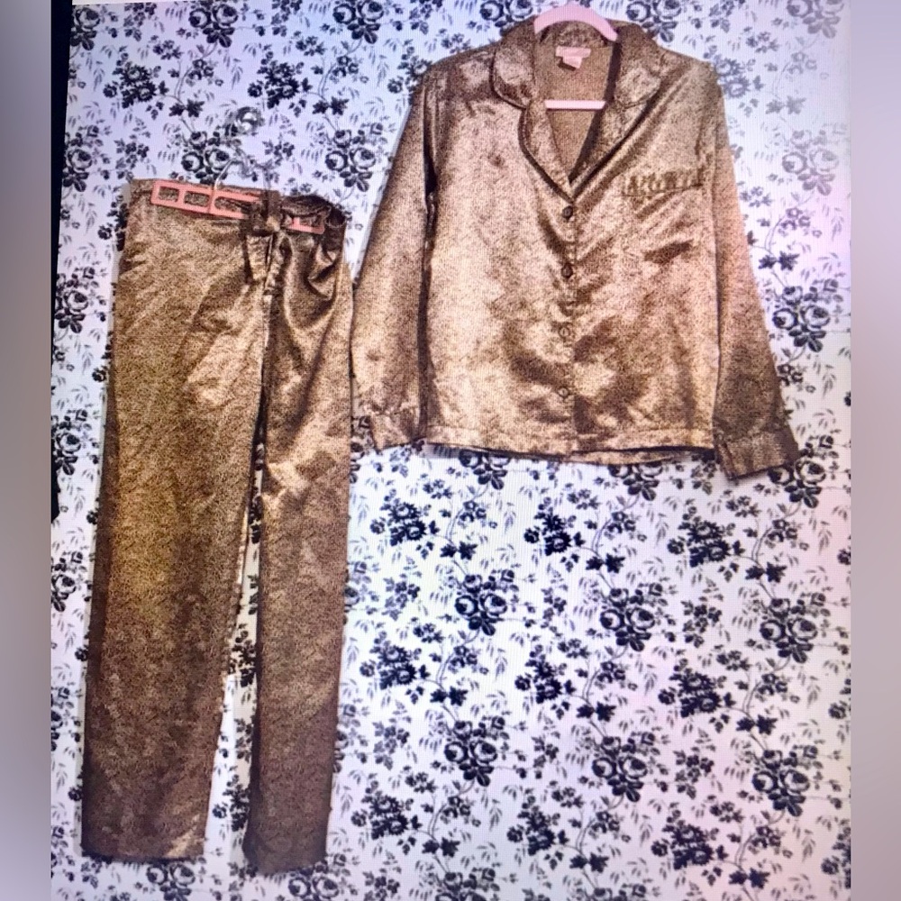 Versailles Vintage Satin Feeling 🐆 Print PJ Set M